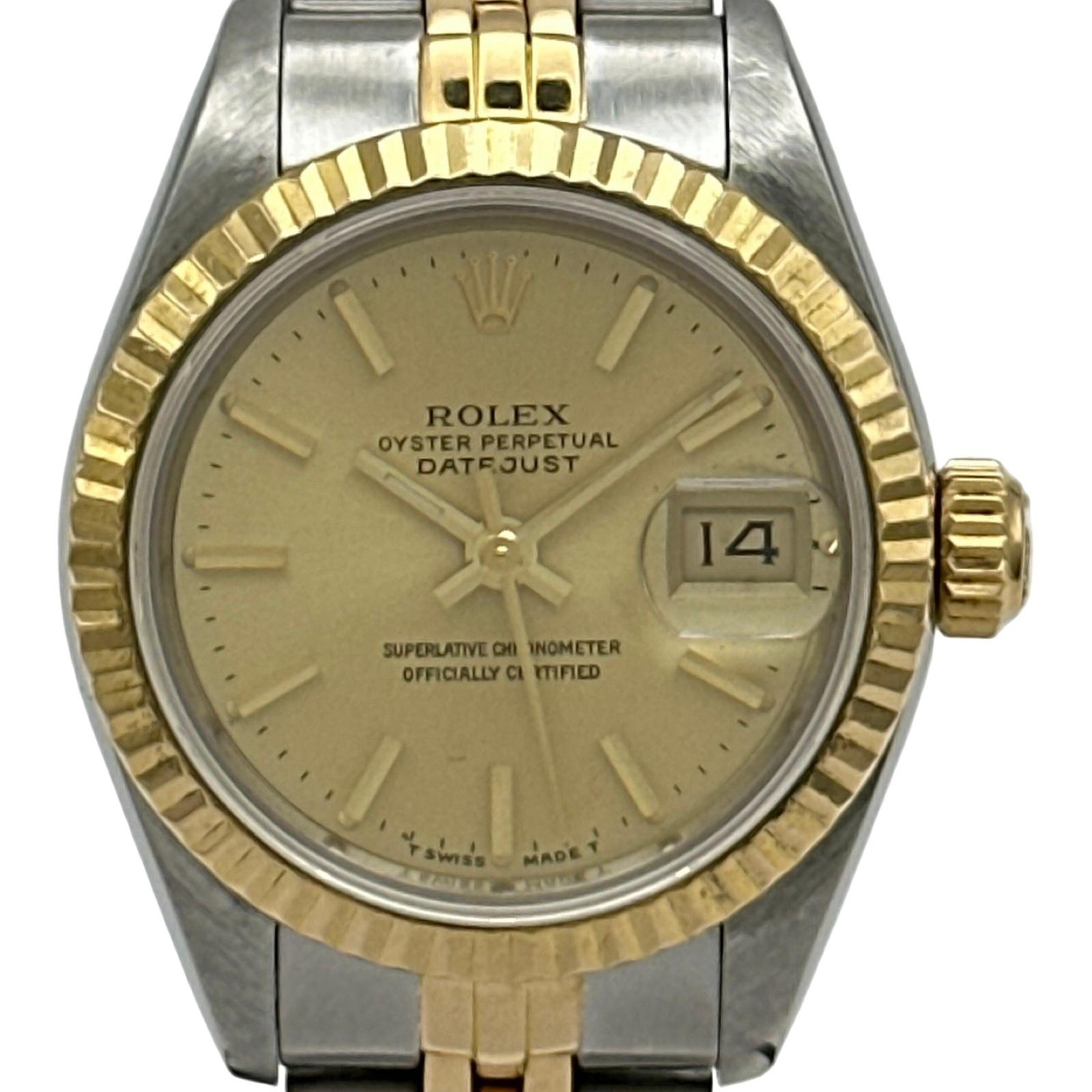 Rolex Lady-Datejust 69173 | Gold Dial Used (Good) Women's watch Buy in Switzerland