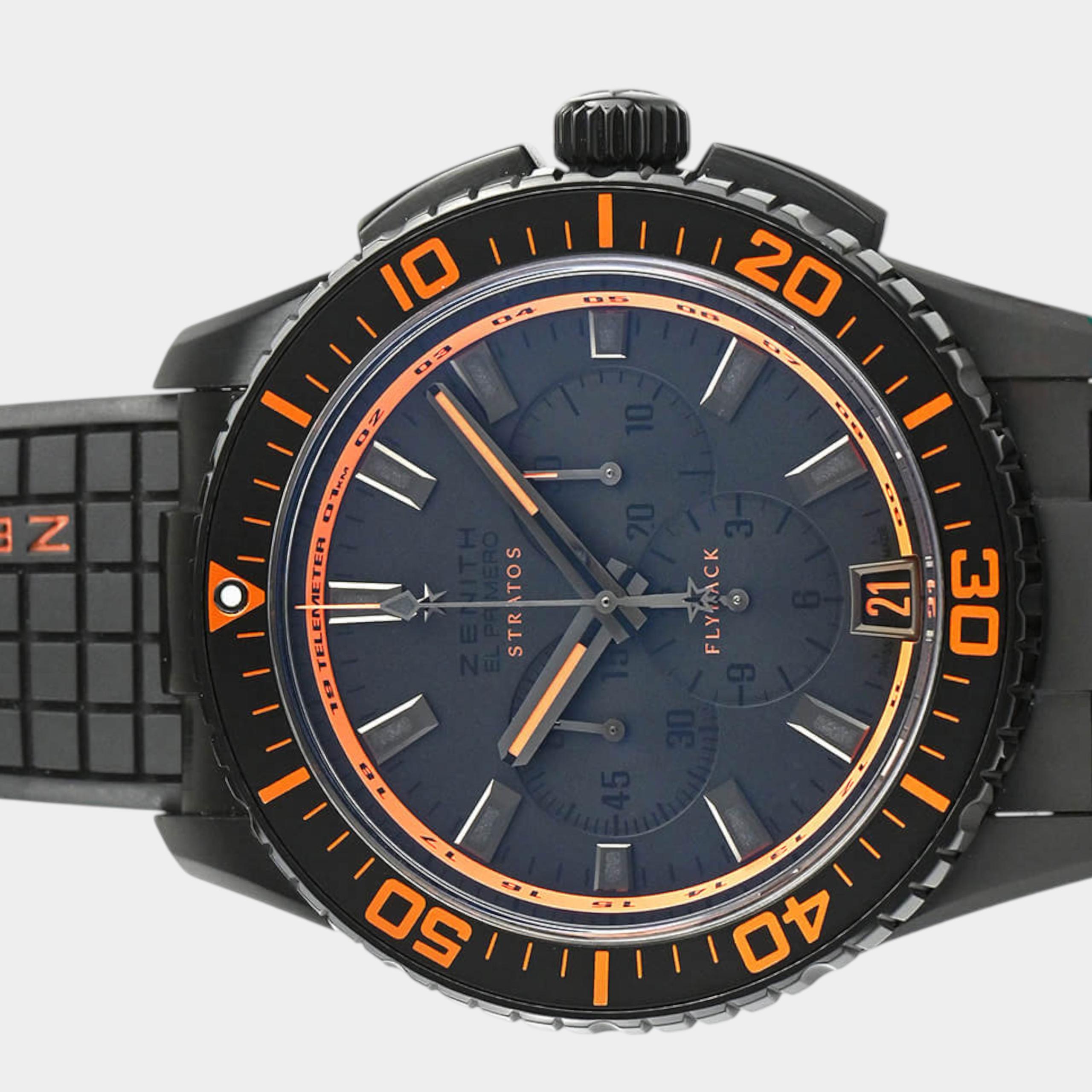 Zenith El Primero Stratos Flyback 24.2064.405/24.R517 | Black Dial Used (Very good) Men's watch/Unisex Buy in Switzerland