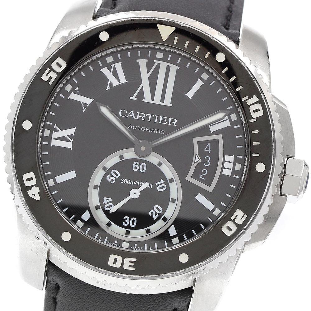 Cartier Calibre de Cartier Diver W7100056 | Black Dial Used (Fair) Men's watch/Unisex Buy in Switzerland