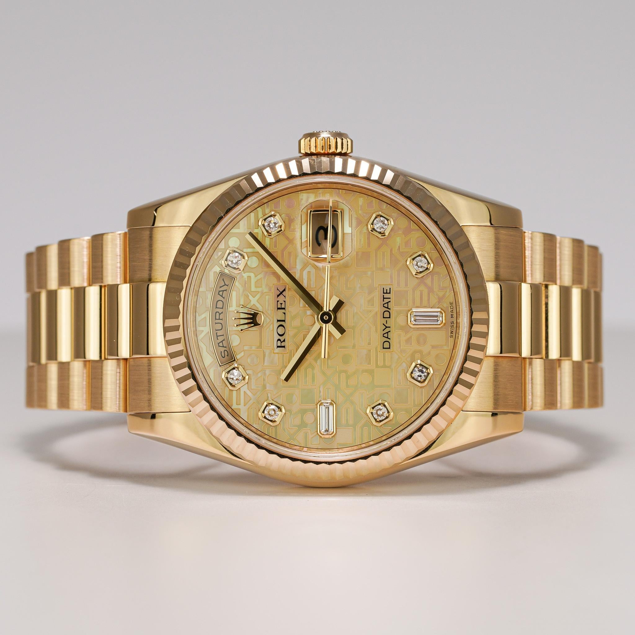 Rolex Day-Date 118238 | Yellow Dial Used (Very good)  Buy in Switzerland