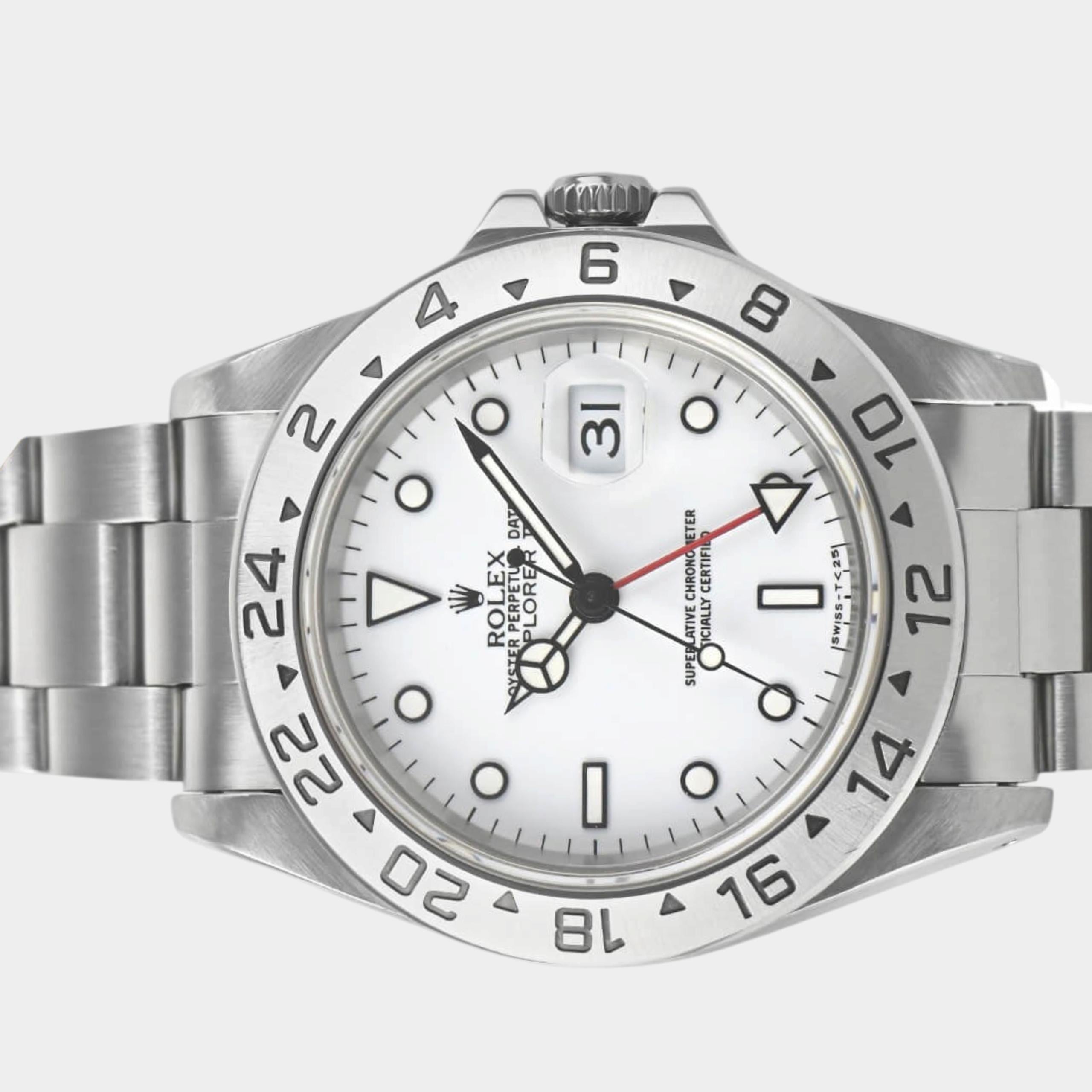 Rolex Explorer II 16570 | White Dial Used (Very good) Men's watch/Unisex Buy in Switzerland