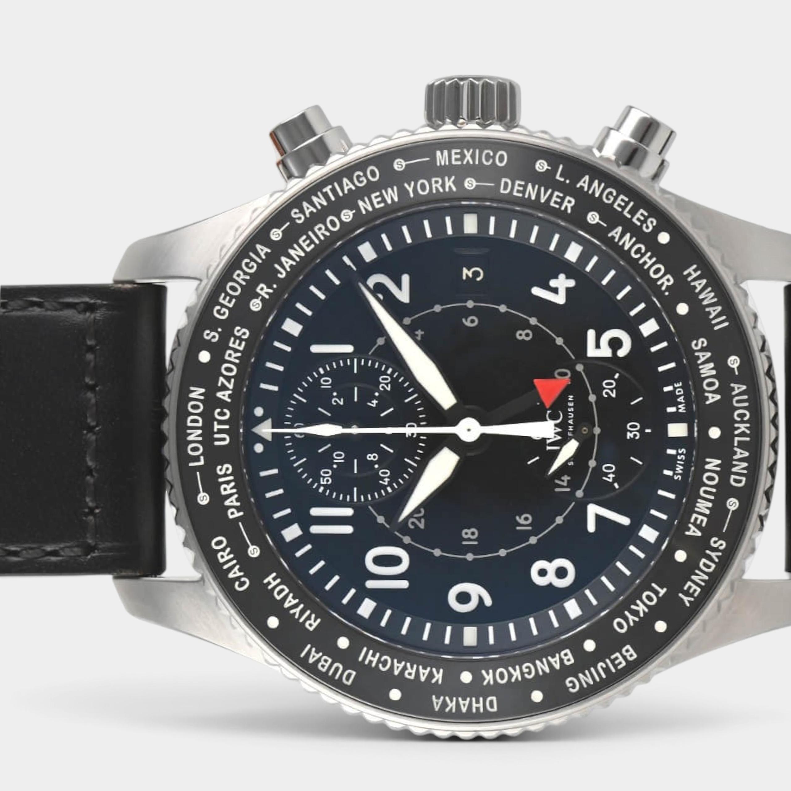IWC Pilot Timezoner IW395001 | Black Dial Used (Very good) Men's watch/Unisex Buy in Switzerland