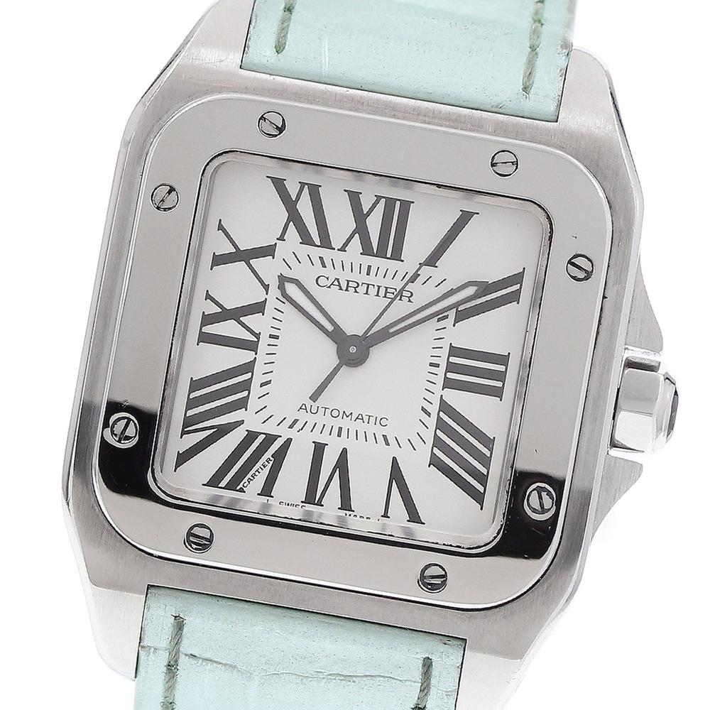 Cartier Santos 100 W20106X8 | Silver Dial Used (Fair) Men's watch/Unisex Buy in Switzerland