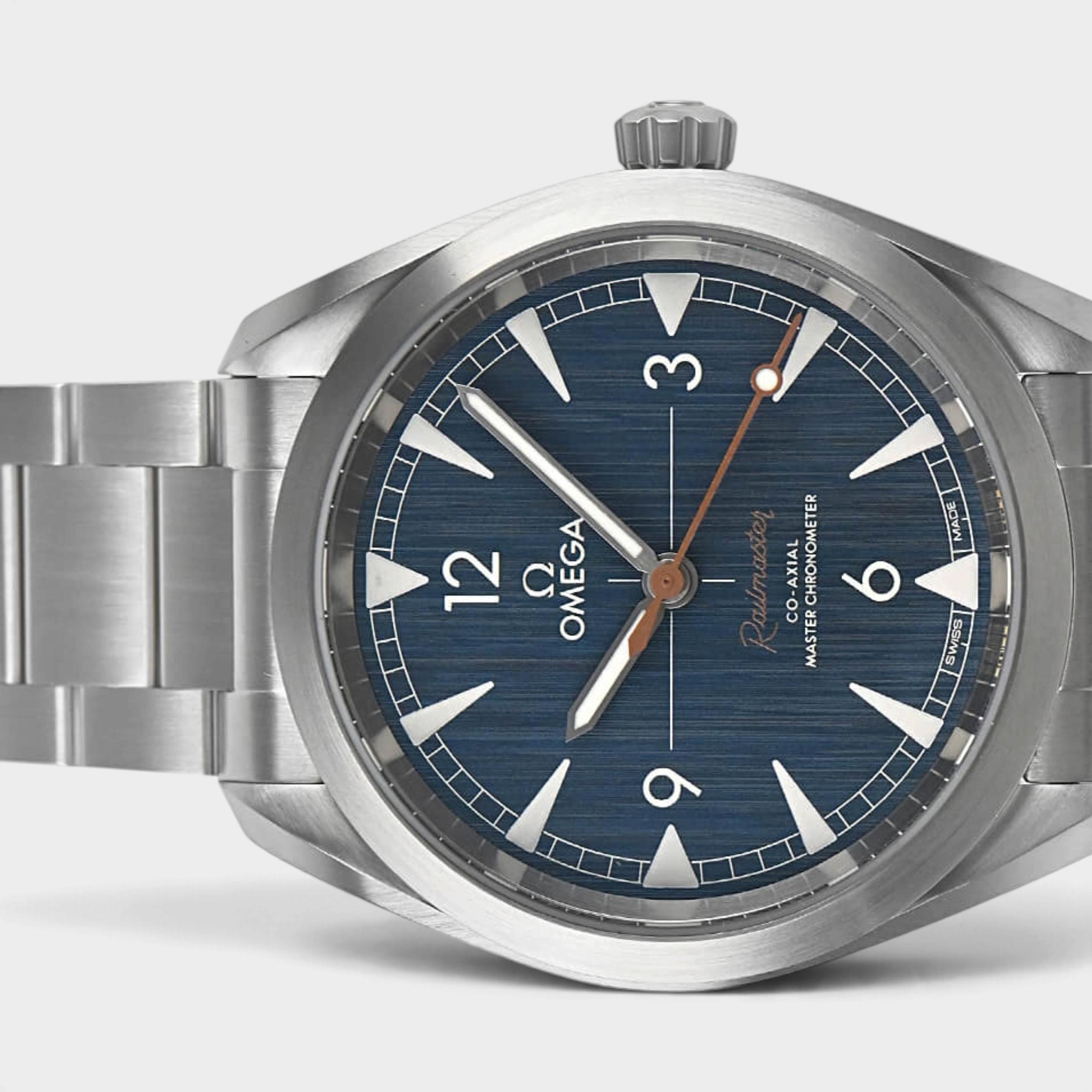 Omega Seamaster Railmaster 220.10.40.20.03.001 | Blue Dial Used (Very good) Men's watch/Unisex Buy in Switzerland