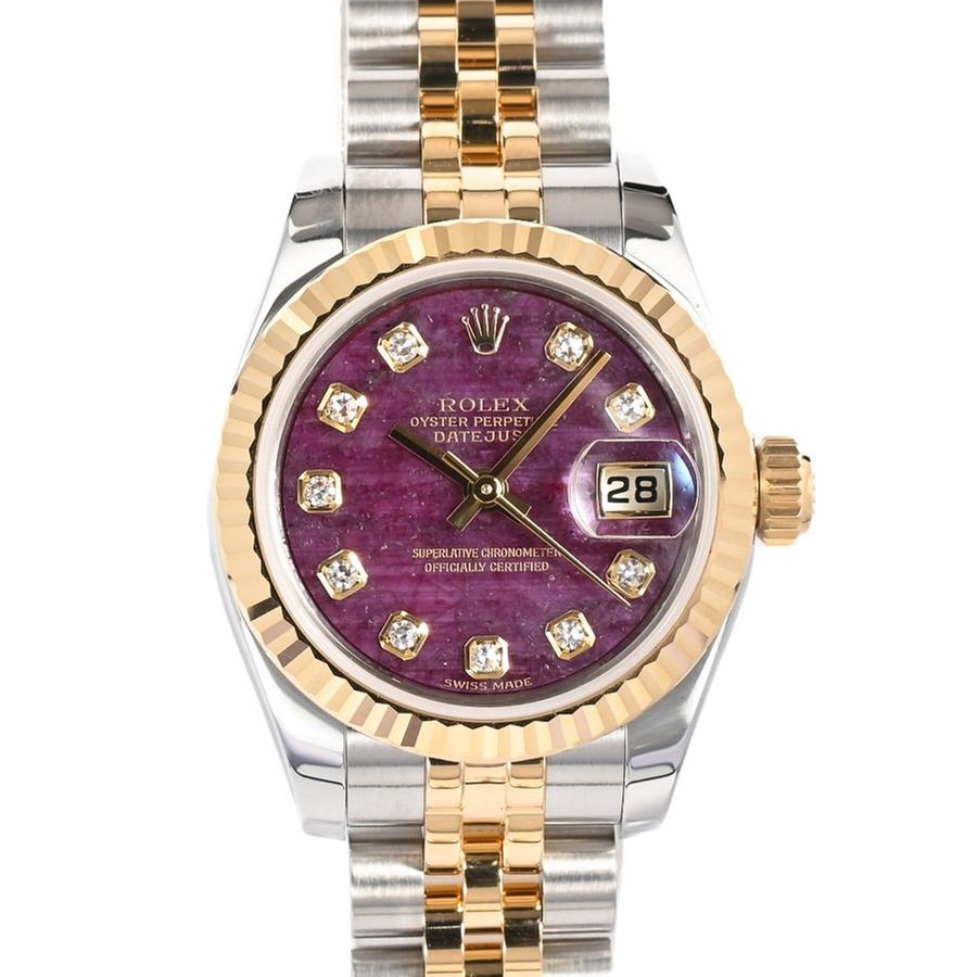 Rolex Lady-Datejust 179173G | Purple Dial Used (Good) Men's watch/Unisex Buy in Switzerland